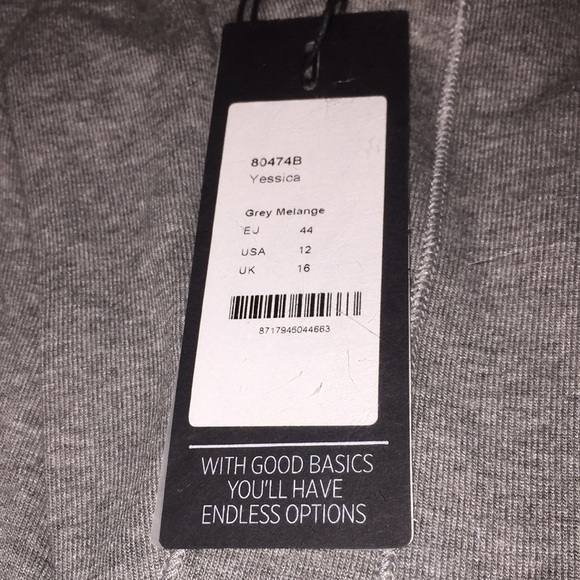 Basic By Yest Yessica Grey Melange Cardigan Size 12 - Picture 8 of 14